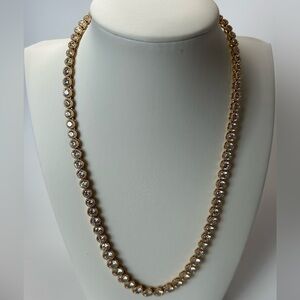 Ralph Lauren Cubic Zirconia Tennis Collar, Elegant Gold and Silver Necklace